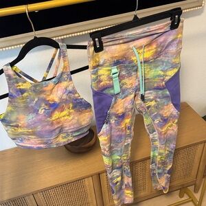 lululemon athletica Multicolor Leggings and Top Set